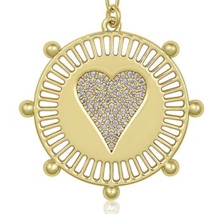 Jennifer Miller HEART MEDALLION NECKLACE